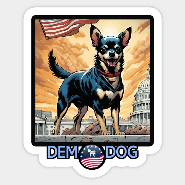 Dogs Love Dems! Sticker by PalmGallery